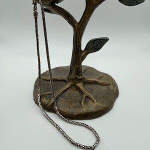 Vintage Sterling Silver Byzantine Chain Necklace - 16.7g